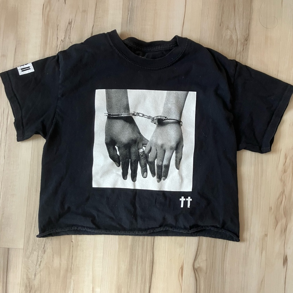 Beyoncé + Jay Z concert Crop Black T-shirt OTR ll tour merch